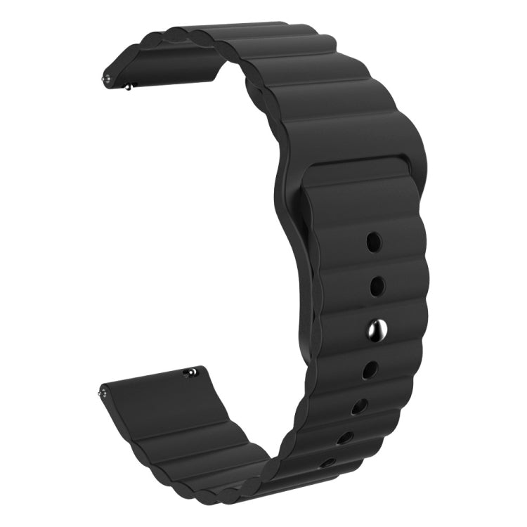 For Huawei Watch 3 Pro 22mm Corrugated Silicone Watch Band