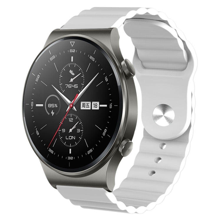 For Huawei GT2 Pro 22mm Corrugated Silicone Watch Band