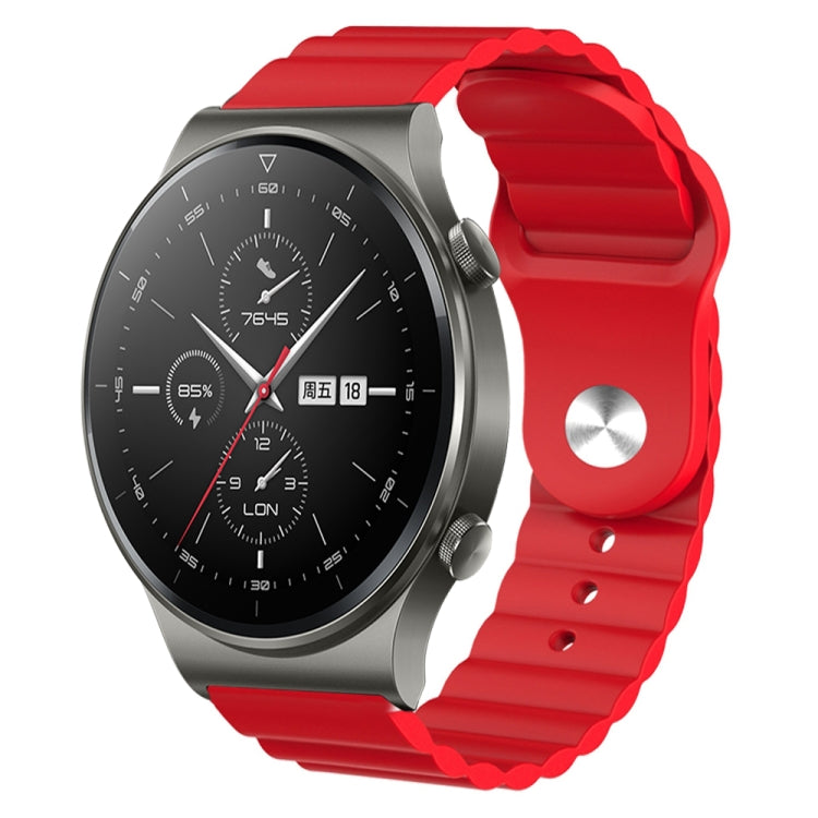 For Huawei GT2 Pro 22mm Corrugated Silicone Watch Band