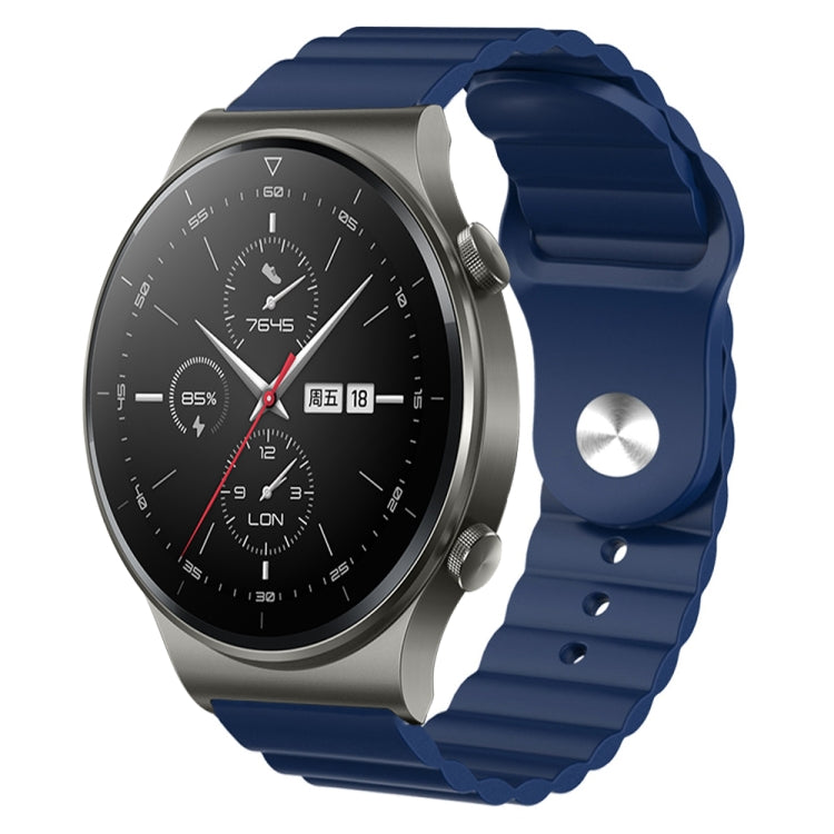 For Huawei GT2 Pro 22mm Corrugated Silicone Watch Band