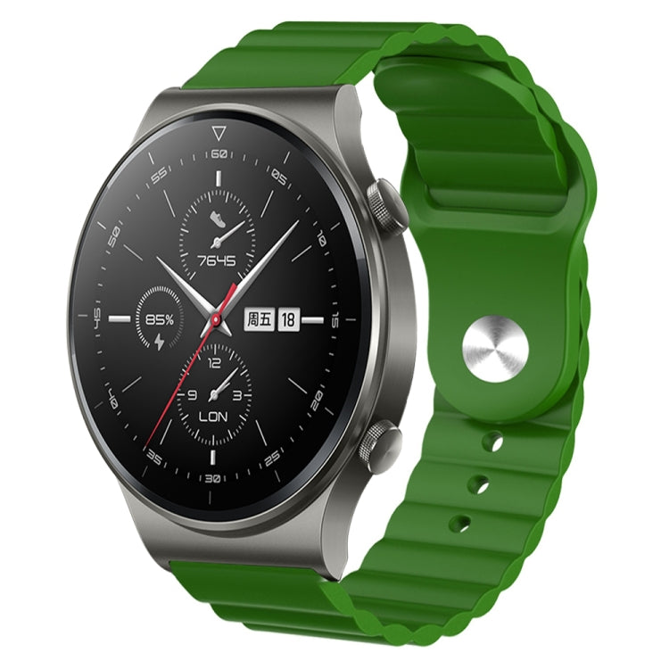 For Huawei GT2 Pro 22mm Corrugated Silicone Watch Band