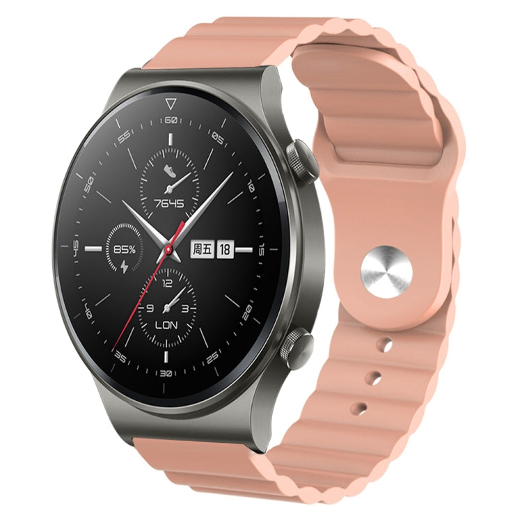 For Huawei GT2 Pro 22mm Corrugated Silicone Watch Band
