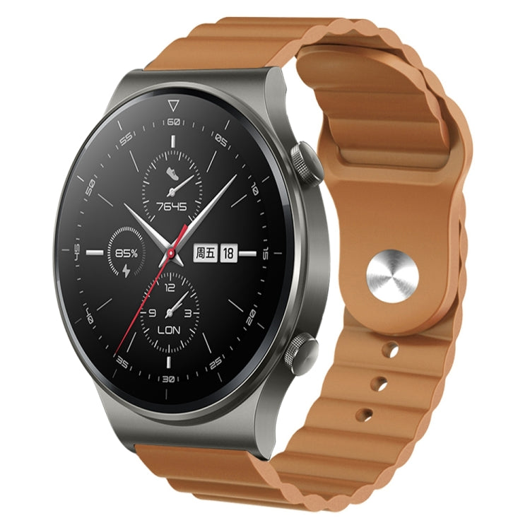 For Huawei GT2 Pro 22mm Corrugated Silicone Watch Band