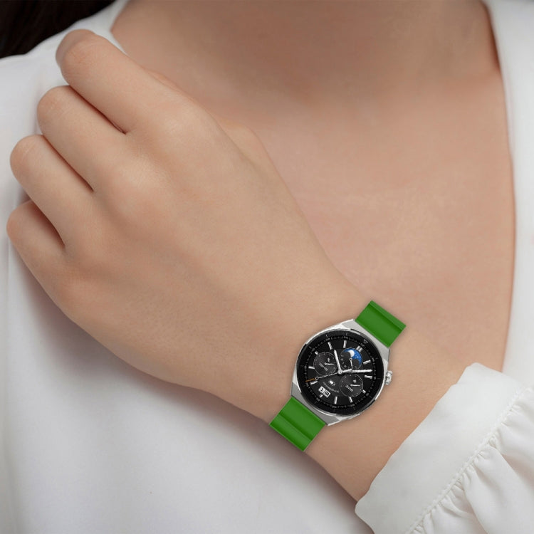 For Huawei Watch GT 2E 22mm Corrugated Silicone Watch Band