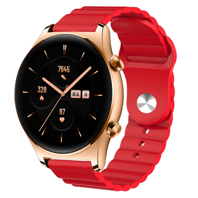 For Honor Watch GS 3 22mm Corrugated Silicone Watch Band
