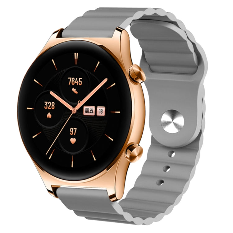 For Honor Watch GS 3 22mm Corrugated Silicone Watch Band