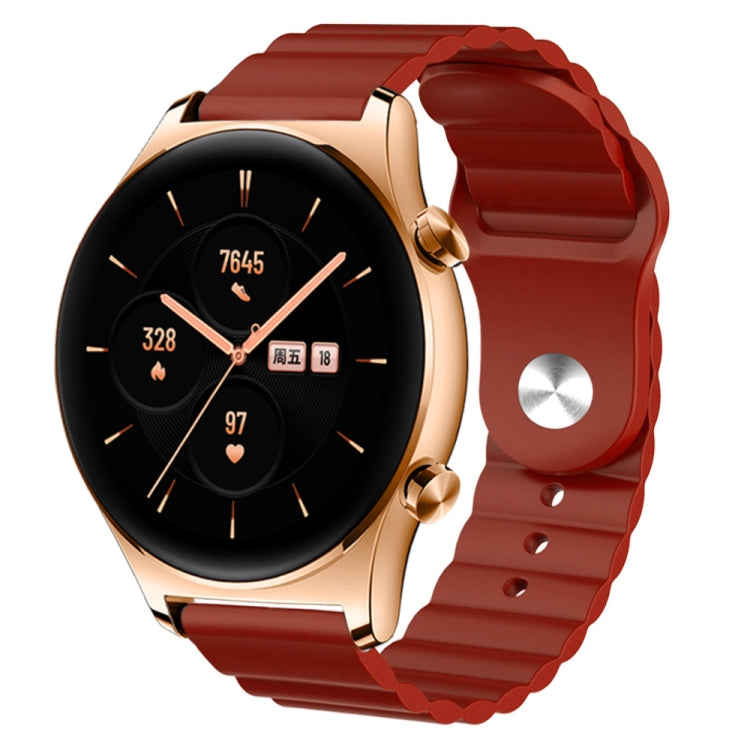 For Honor Watch GS 3 22mm Corrugated Silicone Watch Band