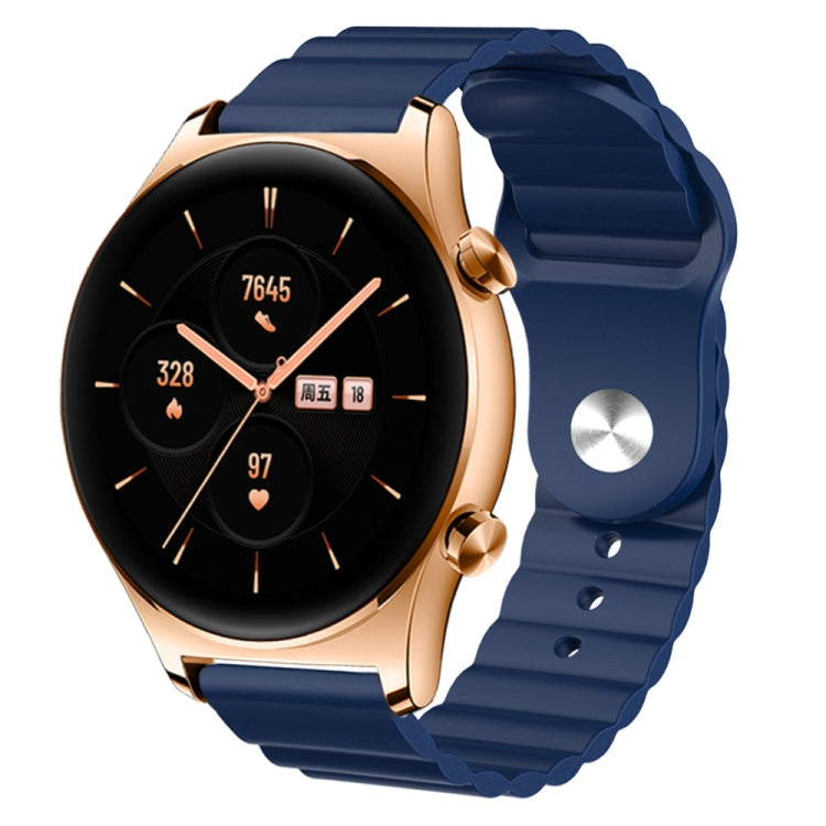 For Honor Watch GS 3 22mm Corrugated Silicone Watch Band