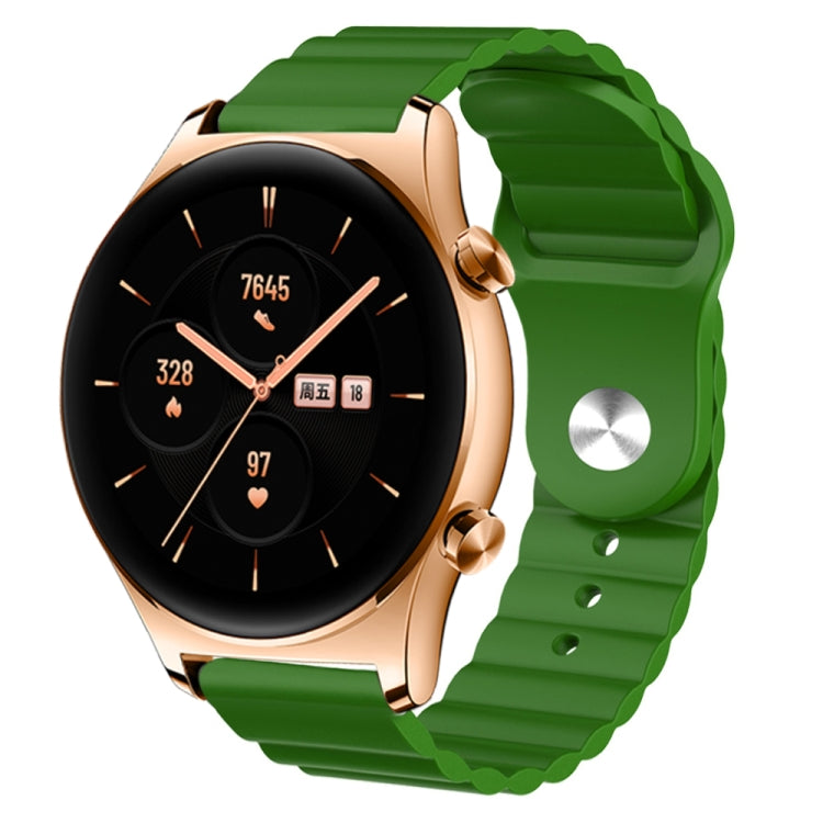 For Honor Watch GS 3 22mm Corrugated Silicone Watch Band