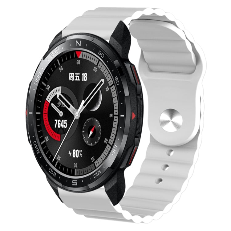 For Honor Watch GS Pro 22mm Corrugated Silicone Watch Band