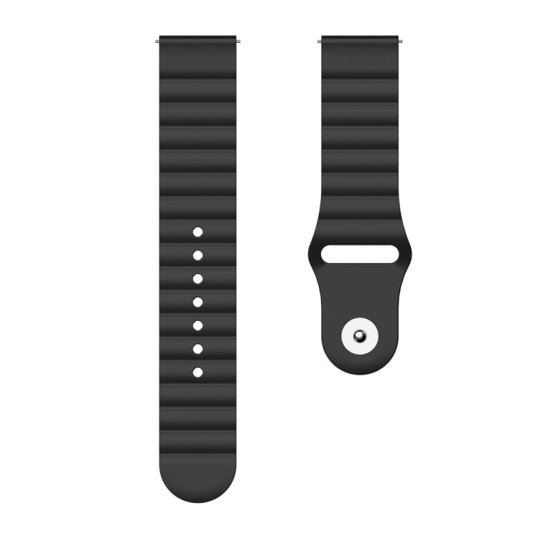 For Honor Watch GS Pro 22mm Corrugated Silicone Watch Band