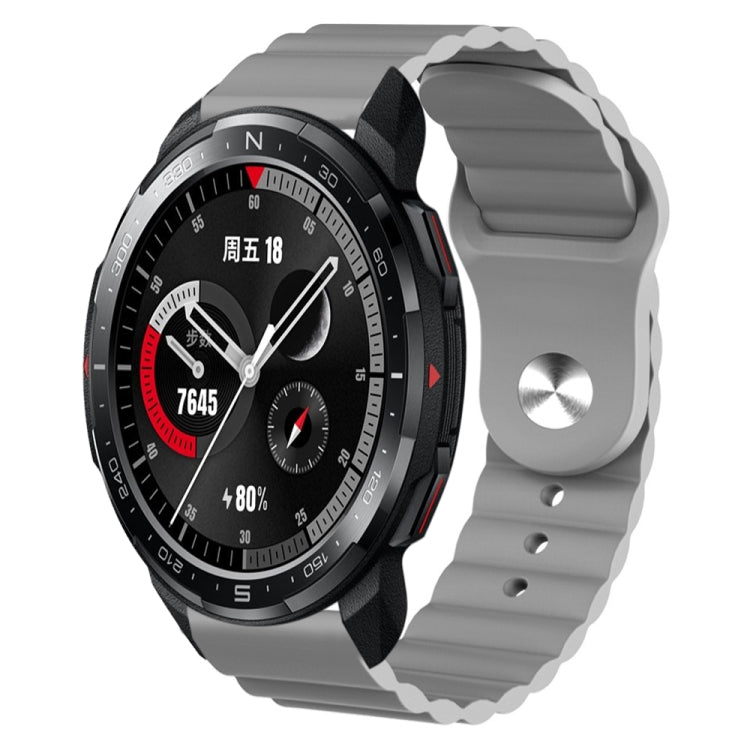 For Honor Watch GS Pro 22mm Corrugated Silicone Watch Band