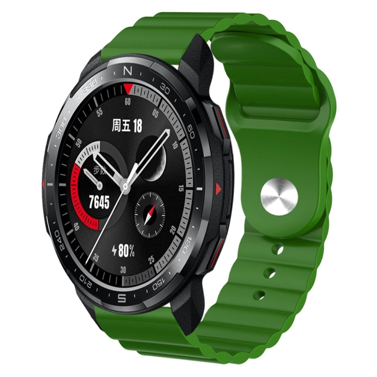 For Honor Watch GS Pro 22mm Corrugated Silicone Watch Band