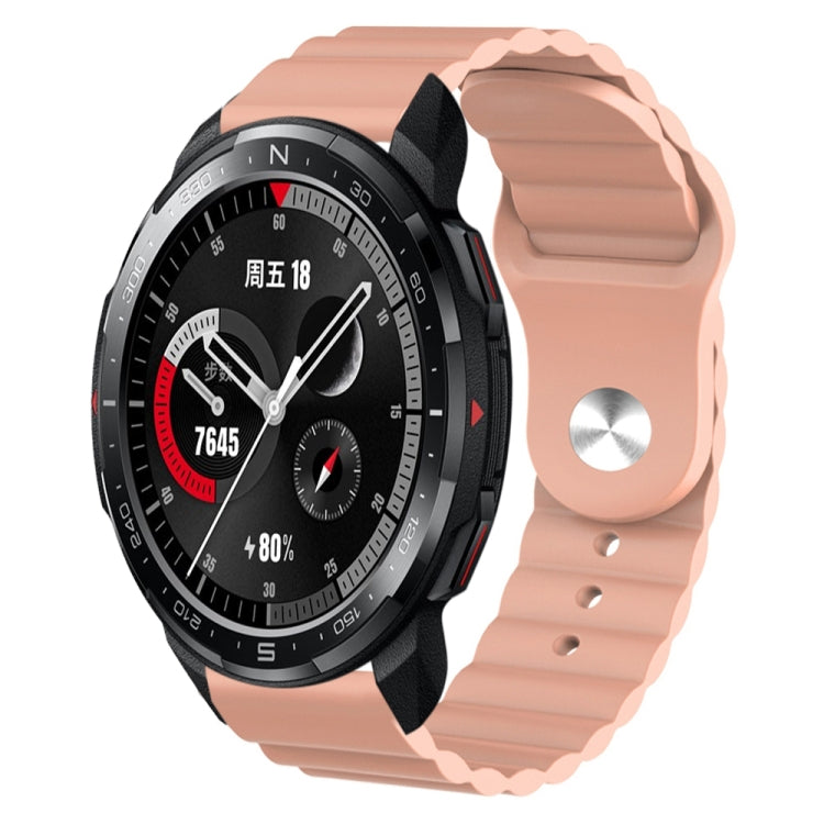 For Honor Watch GS Pro 22mm Corrugated Silicone Watch Band