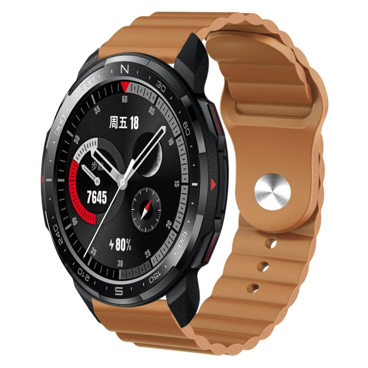 For Honor Watch GS Pro 22mm Corrugated Silicone Watch Band