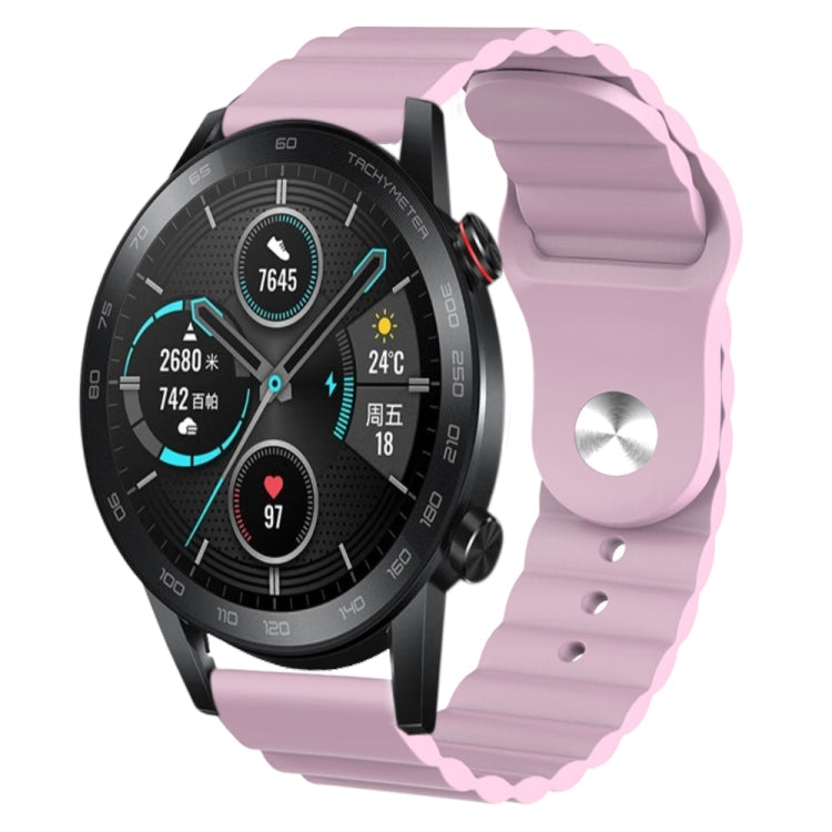 For Honor MagicWatch 2 46mm 22mm Corrugated Silicone Watch Band