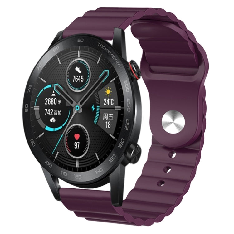 For Honor MagicWatch 2 46mm 22mm Corrugated Silicone Watch Band