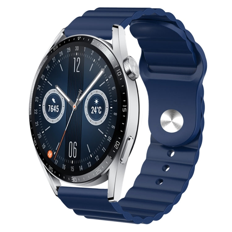 For Huawei Watch GT3 42mm 20mm Corrugated Silicone Watch Band