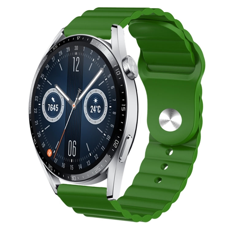 For Huawei Watch GT3 42mm 20mm Corrugated Silicone Watch Band