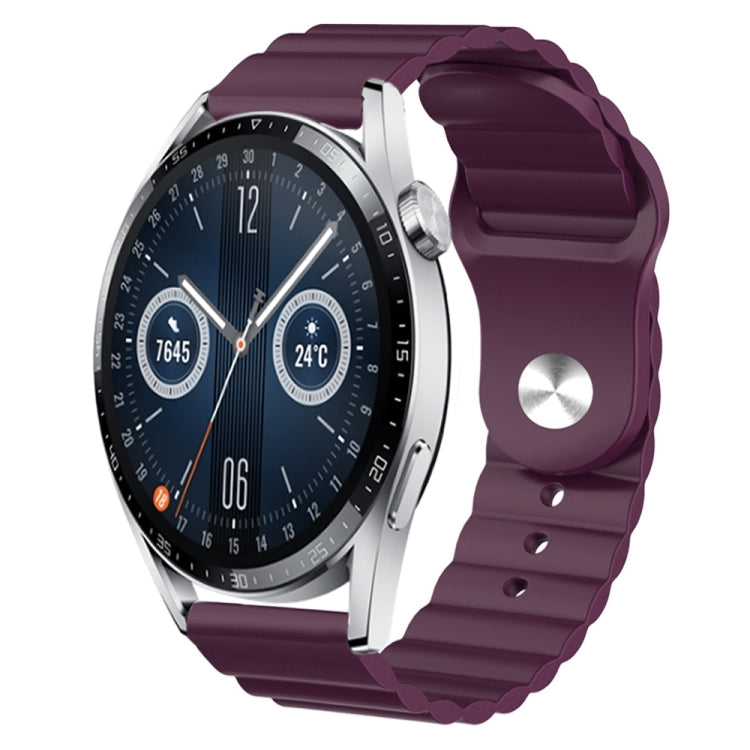 For Huawei Watch GT3 42mm 20mm Corrugated Silicone Watch Band