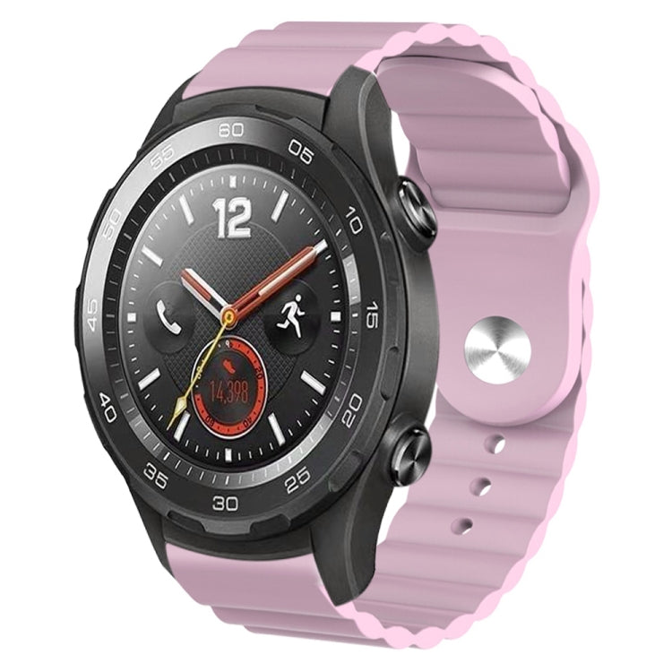 For Huawei Watch 2 20mm Corrugated Silicone Watch Band