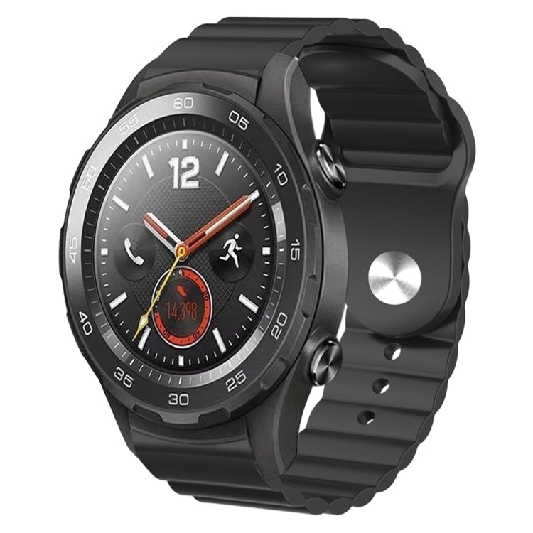 For Huawei Watch 2 20mm Corrugated Silicone Watch Band