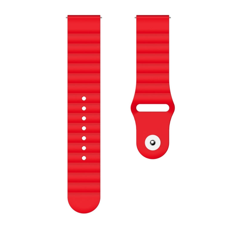 For Huawei Watch 2 20mm Corrugated Silicone Watch Band