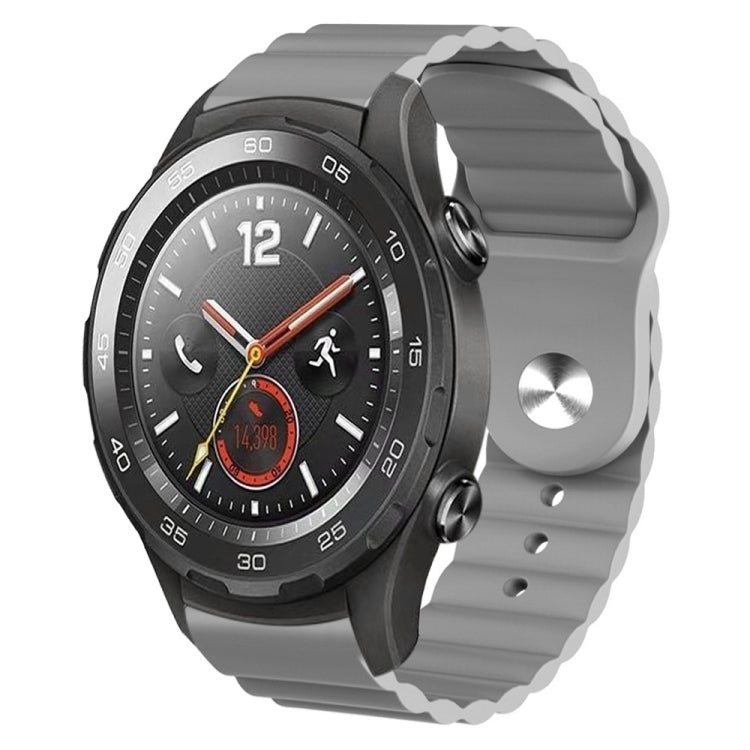 For Huawei Watch 2 20mm Corrugated Silicone Watch Band