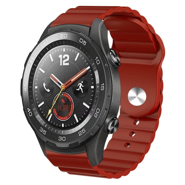 For Huawei Watch 2 20mm Corrugated Silicone Watch Band