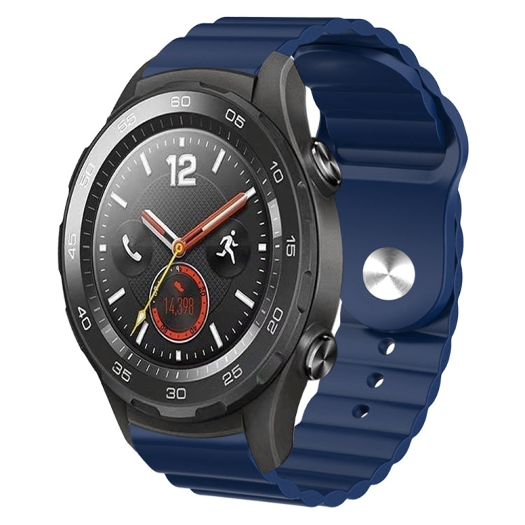 For Huawei Watch 2 20mm Corrugated Silicone Watch Band