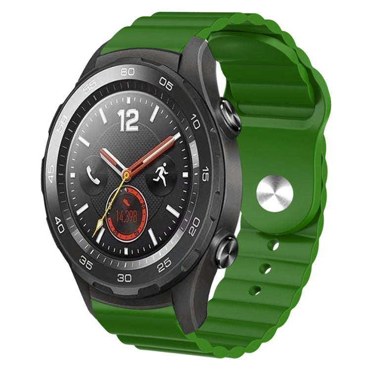 For Huawei Watch 2 20mm Corrugated Silicone Watch Band