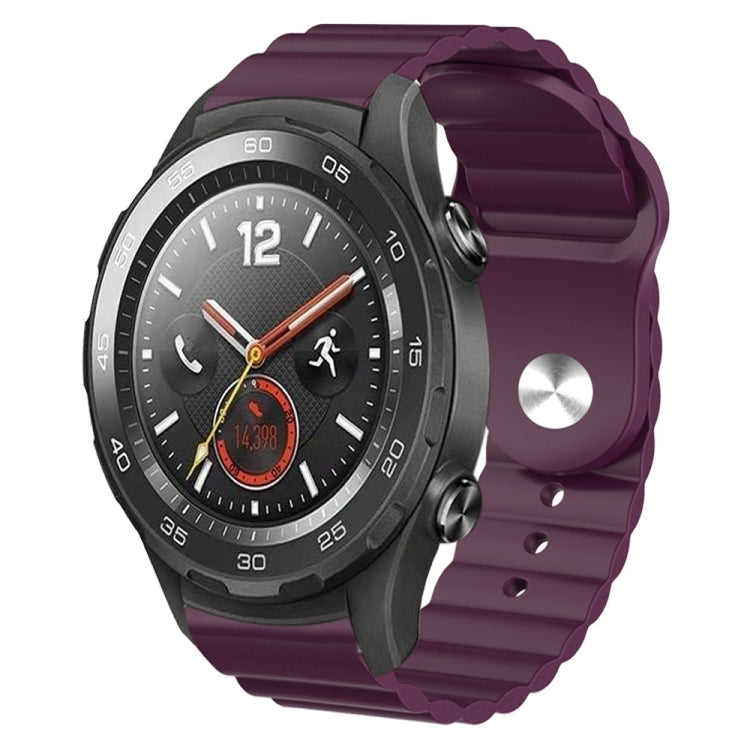 For Huawei Watch 2 20mm Corrugated Silicone Watch Band