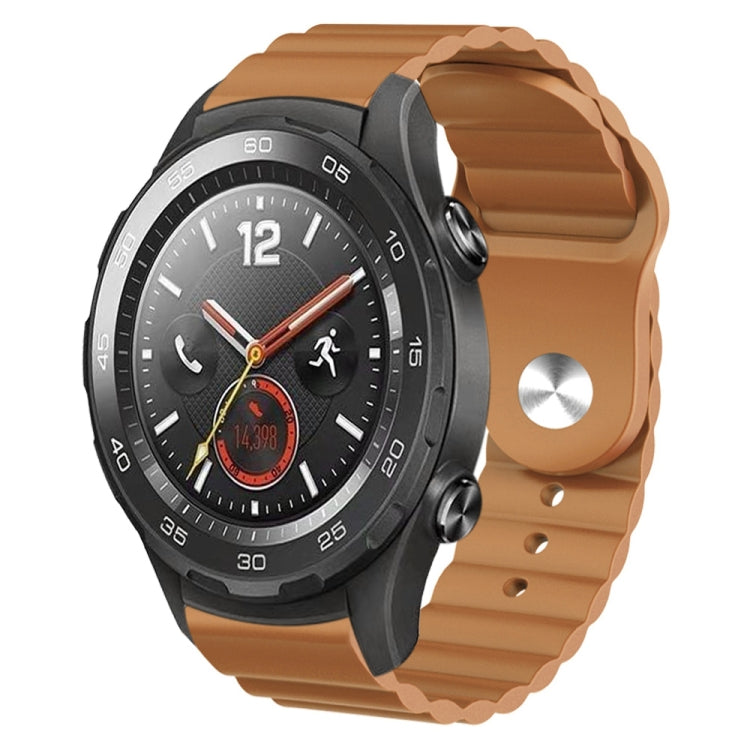 For Huawei Watch 2 20mm Corrugated Silicone Watch Band