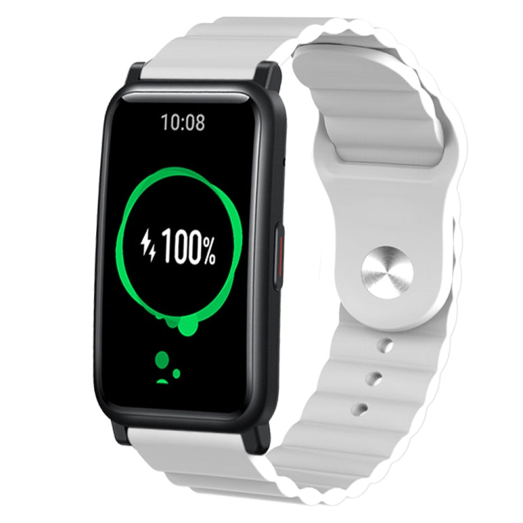 For Honor Watch ES 20mm Corrugated Silicone Watch Band