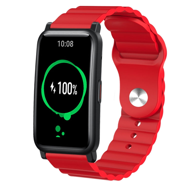 For Honor Watch ES 20mm Corrugated Silicone Watch Band