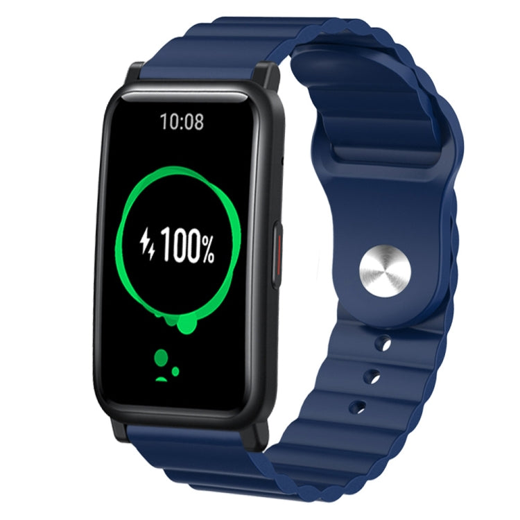 For Honor Watch ES 20mm Corrugated Silicone Watch Band