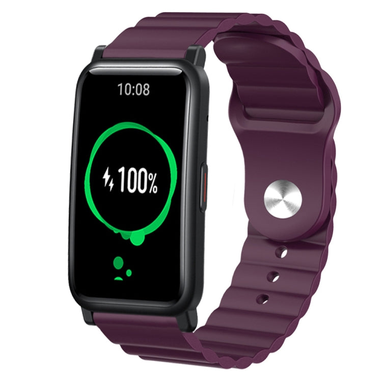 For Honor Watch ES 20mm Corrugated Silicone Watch Band