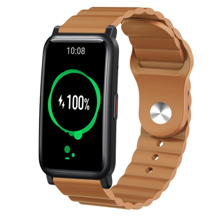 For Honor Watch ES 20mm Corrugated Silicone Watch Band