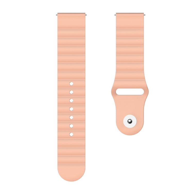 For Honor MagicWatch2 42mm 20mm Corrugated Silicone Watch Band