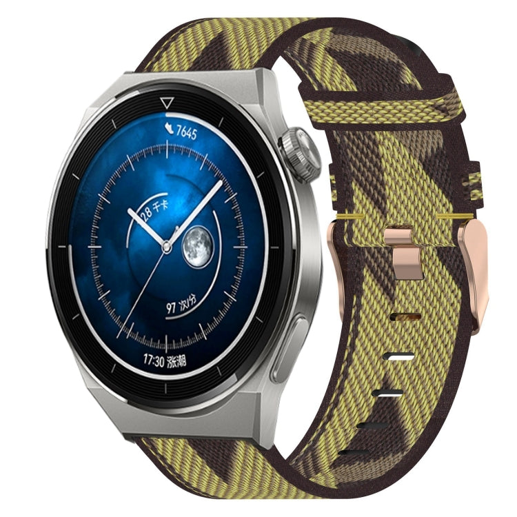 For Huawei Watch GT3 Pro 46mm 22mm Nylon Woven Watch Band