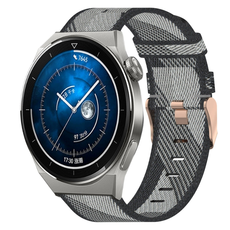 For Huawei Watch GT3 Pro 46mm 22mm Nylon Woven Watch Band