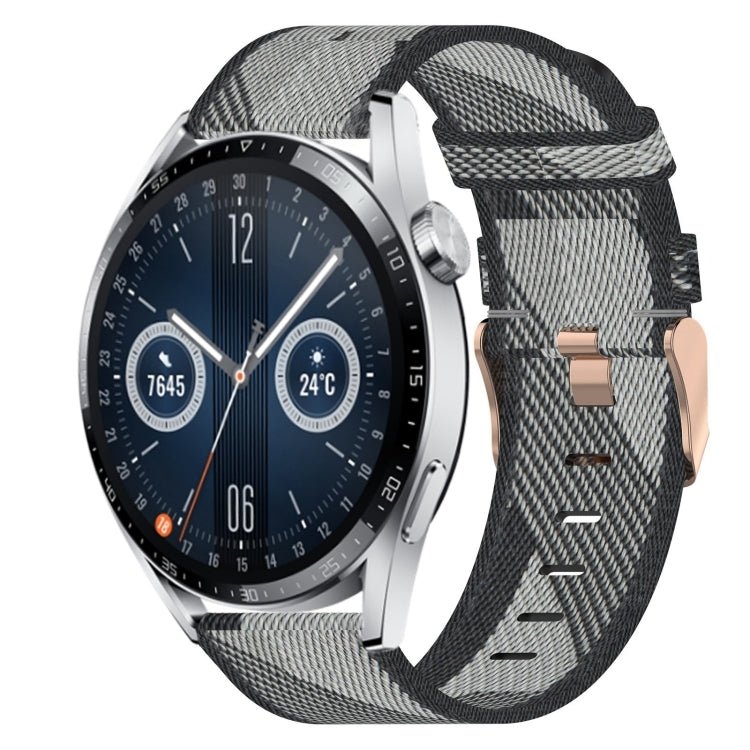 For Huawei Watch GT3 46mm 22mm Nylon Woven Watch Band