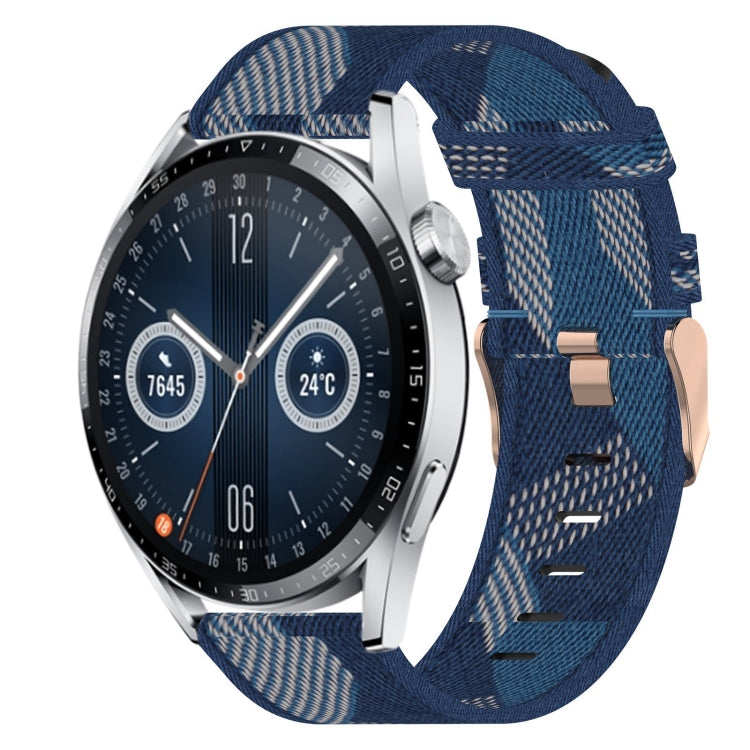 For Huawei Watch GT3 46mm 22mm Nylon Woven Watch Band