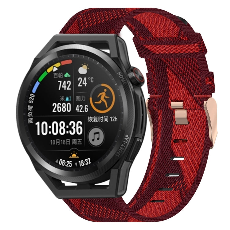 For Huawei Watch GT Runner 22mm Nylon Woven Watch Band