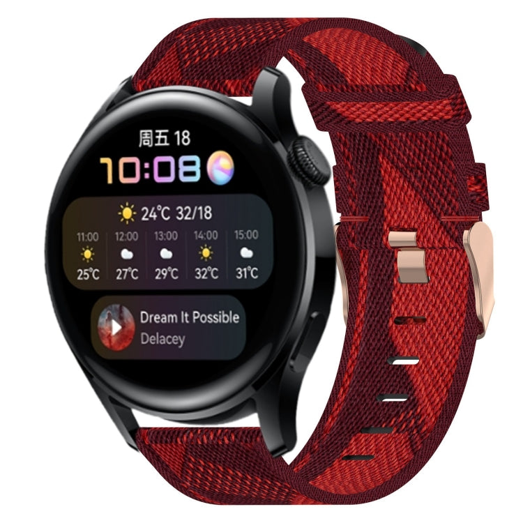For Huawei Watch 3 22mm Nylon Woven Watch Band