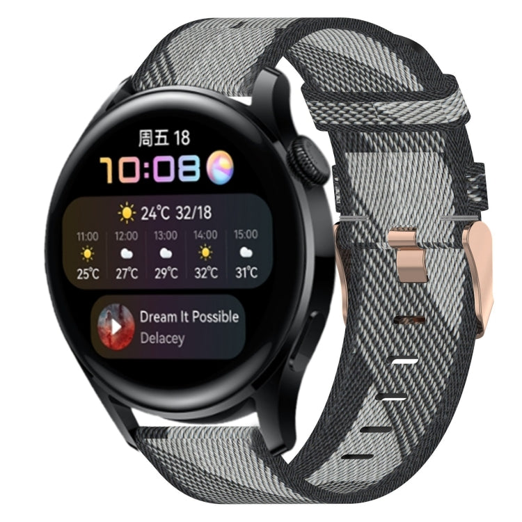 For Huawei Watch 3 22mm Nylon Woven Watch Band