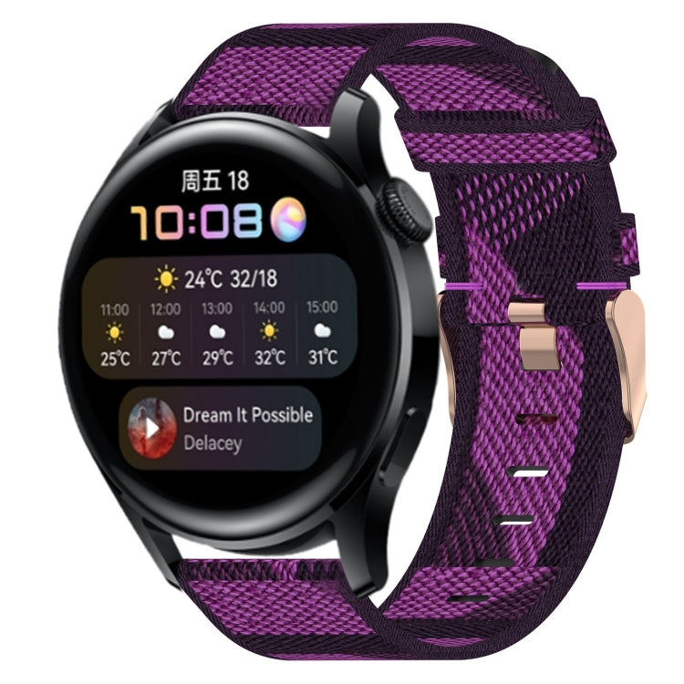 For Huawei Watch 3 22mm Nylon Woven Watch Band