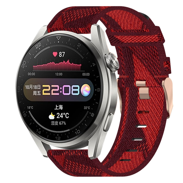 For Huawei Watch 3 Pro 22mm Nylon Woven Watch Band