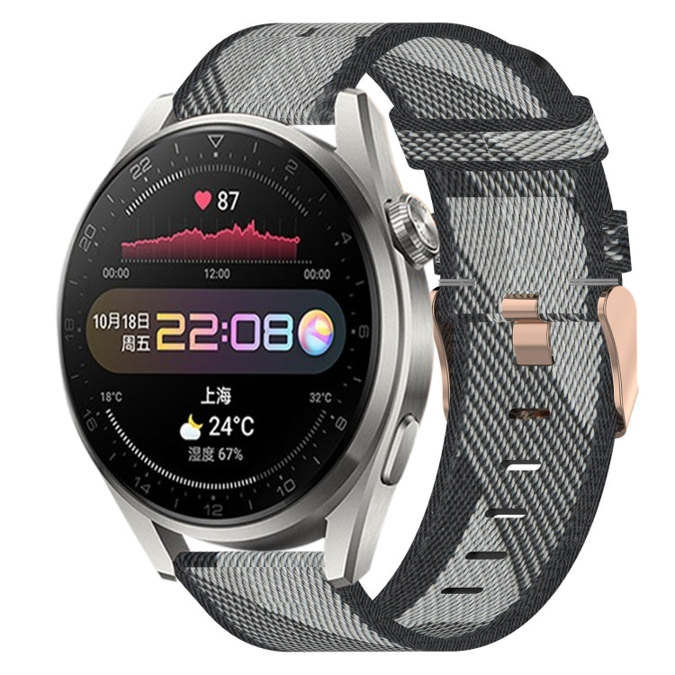 For Huawei Watch 3 Pro 22mm Nylon Woven Watch Band
