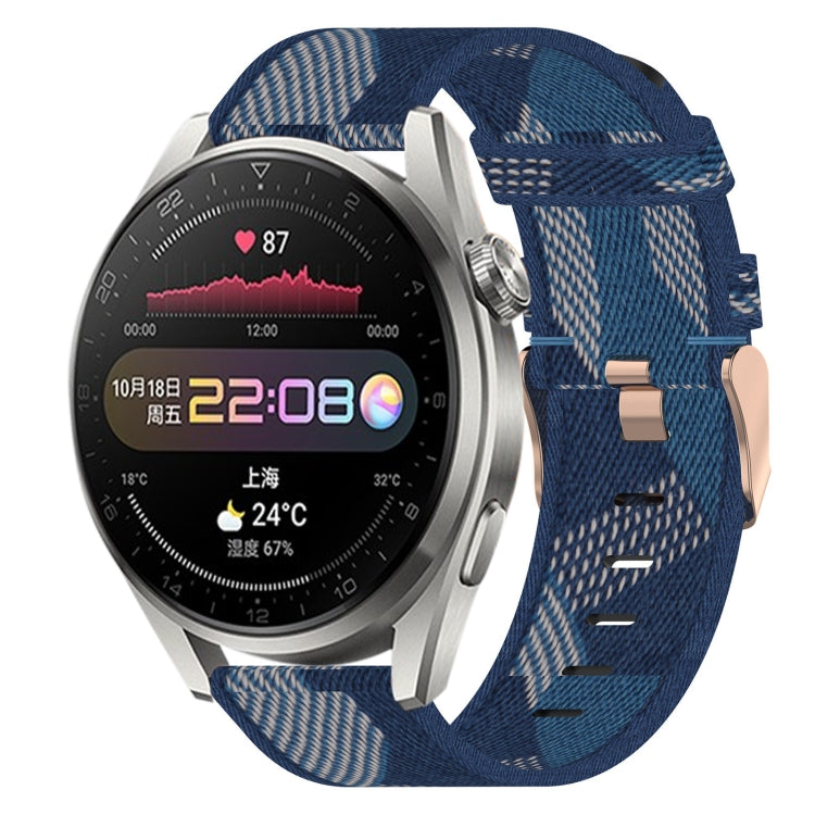 For Huawei Watch 3 Pro 22mm Nylon Woven Watch Band
